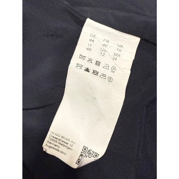 BOSS Hugo Boss Womens Jiletara Blazer Jacket Blue US 12 - Picture 5 of 10